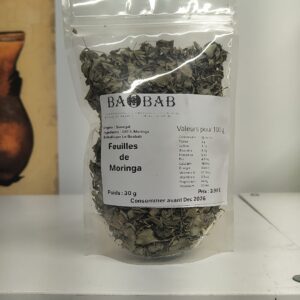 feuilles de moringa séchées